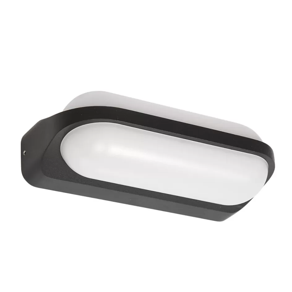 Wandlampen | Buitenlampen>Straluma Aluminium buitenlamp zwart inclusief LED