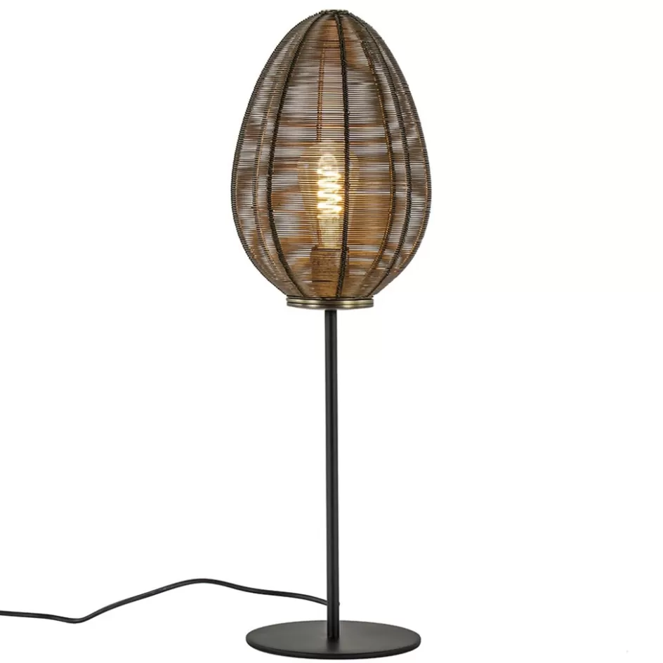 Draadlampen | Light and Living>Straluma Antiek bronzen tafellamp Yaelle Light and Living