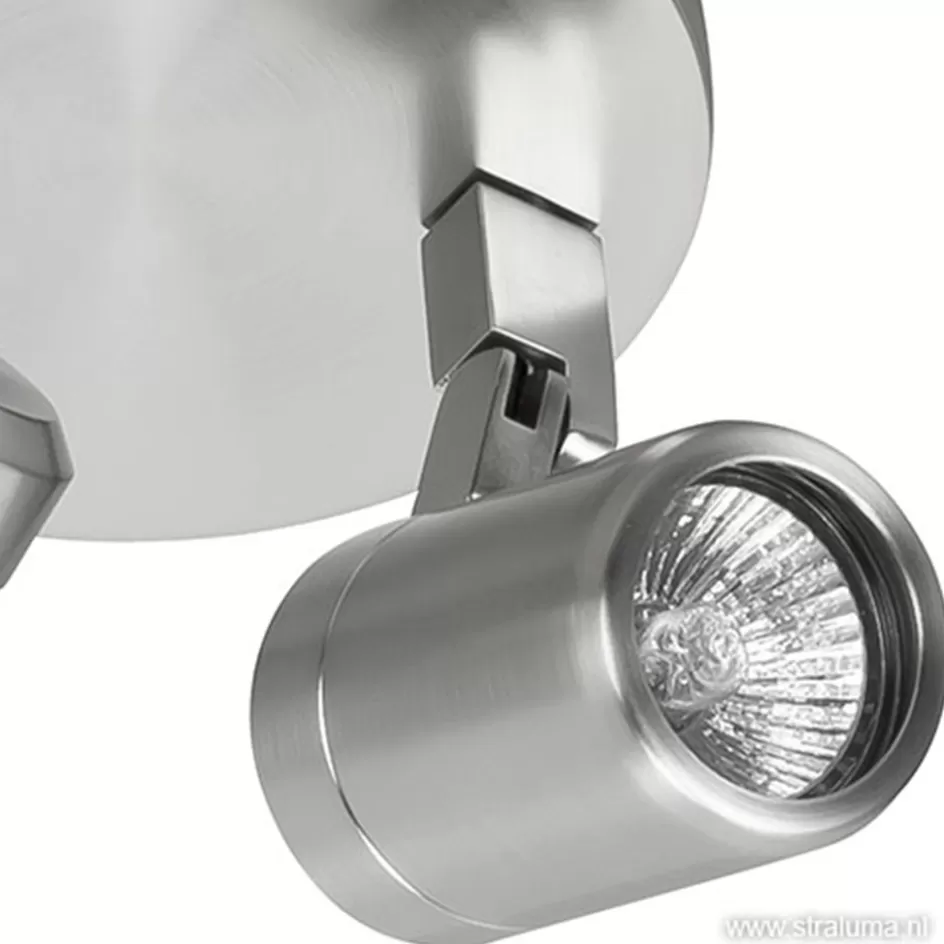 Opbouwspots | Keukenverlichting>Straluma Badkamerlamp Rain  2 lichts nikkel IP44