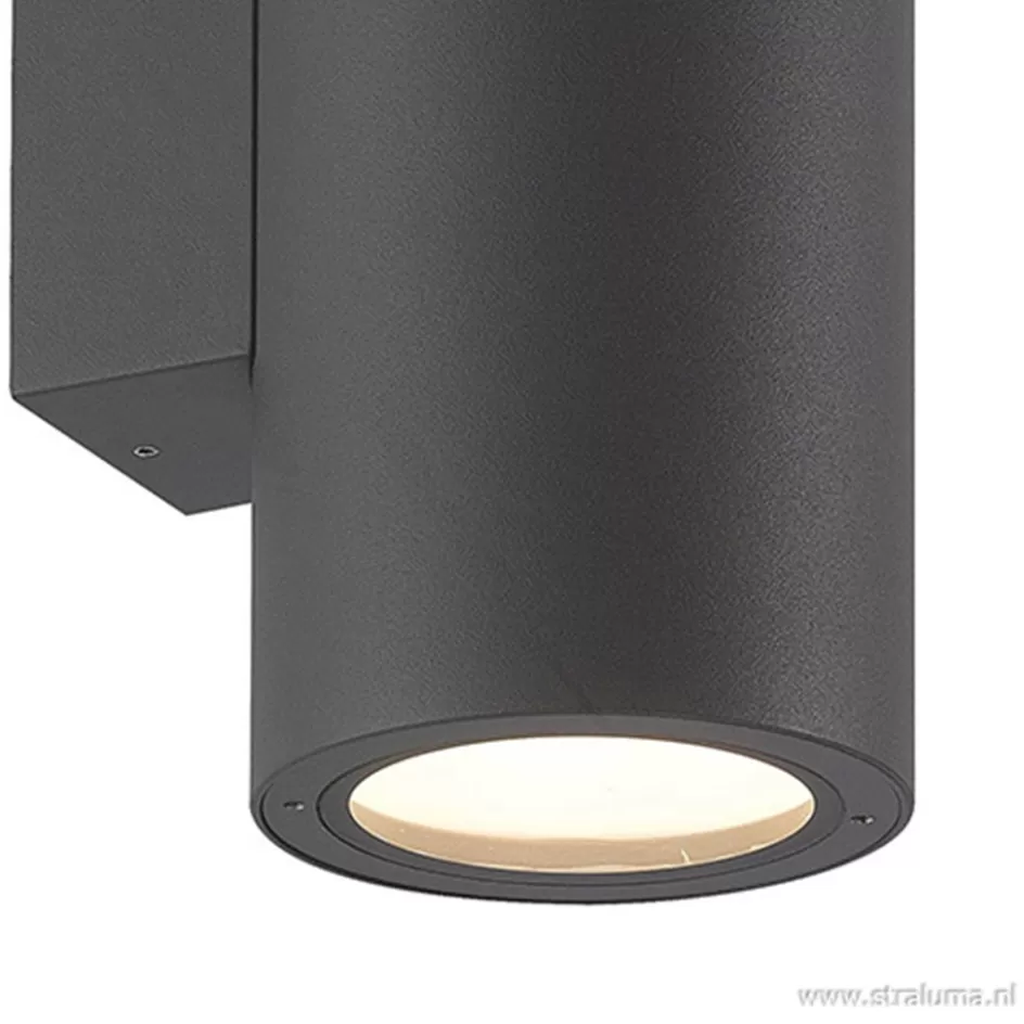 Wandlampen | Buitenlampen>Straluma Buitenlamp Volcano wand grafiet IP65