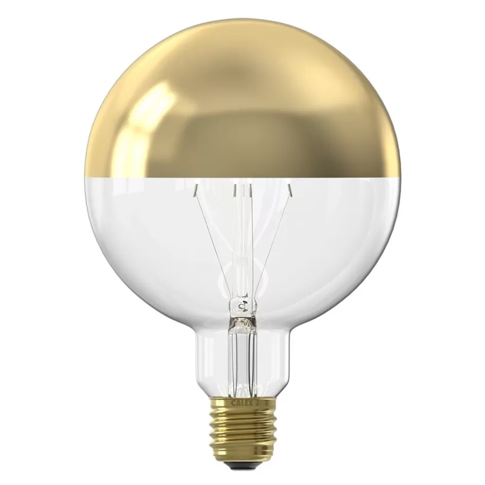 Calex | Lifestyle Verlichting>Straluma Calex globe e27 125 kopspiegel goud dimbaar