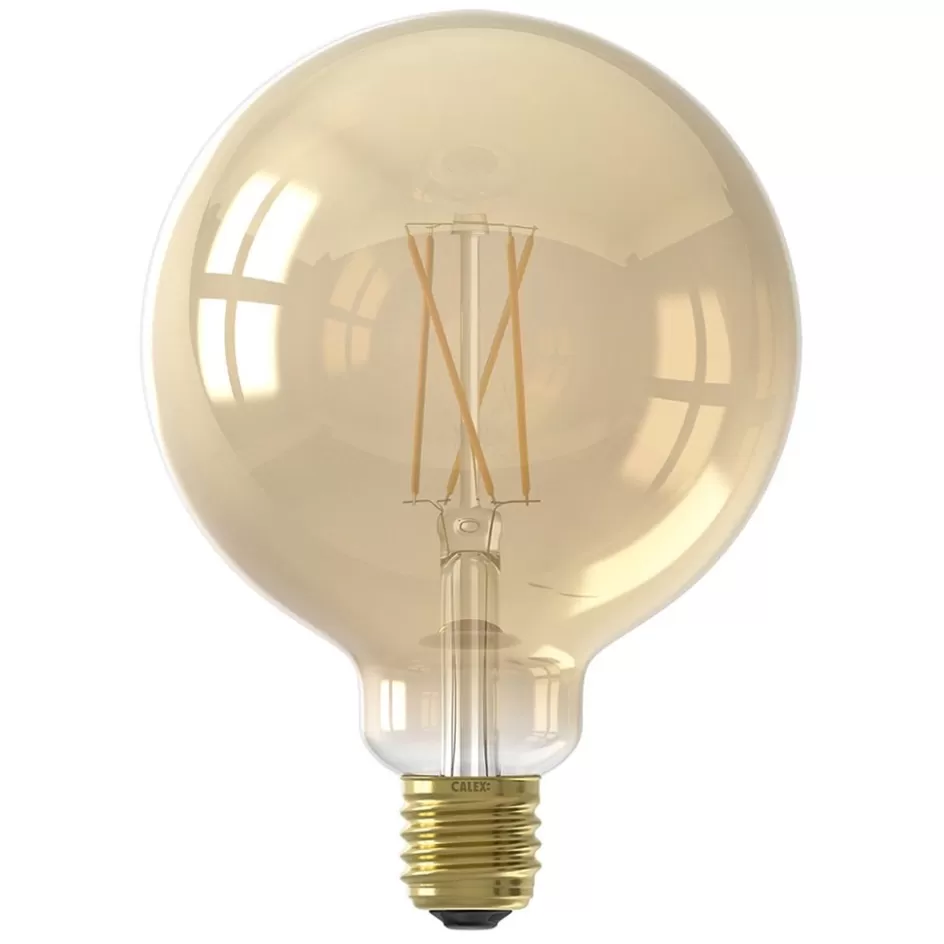 Smart lampen | Calex>Straluma Calex Smart Home E27 Globe LED filament goud G125