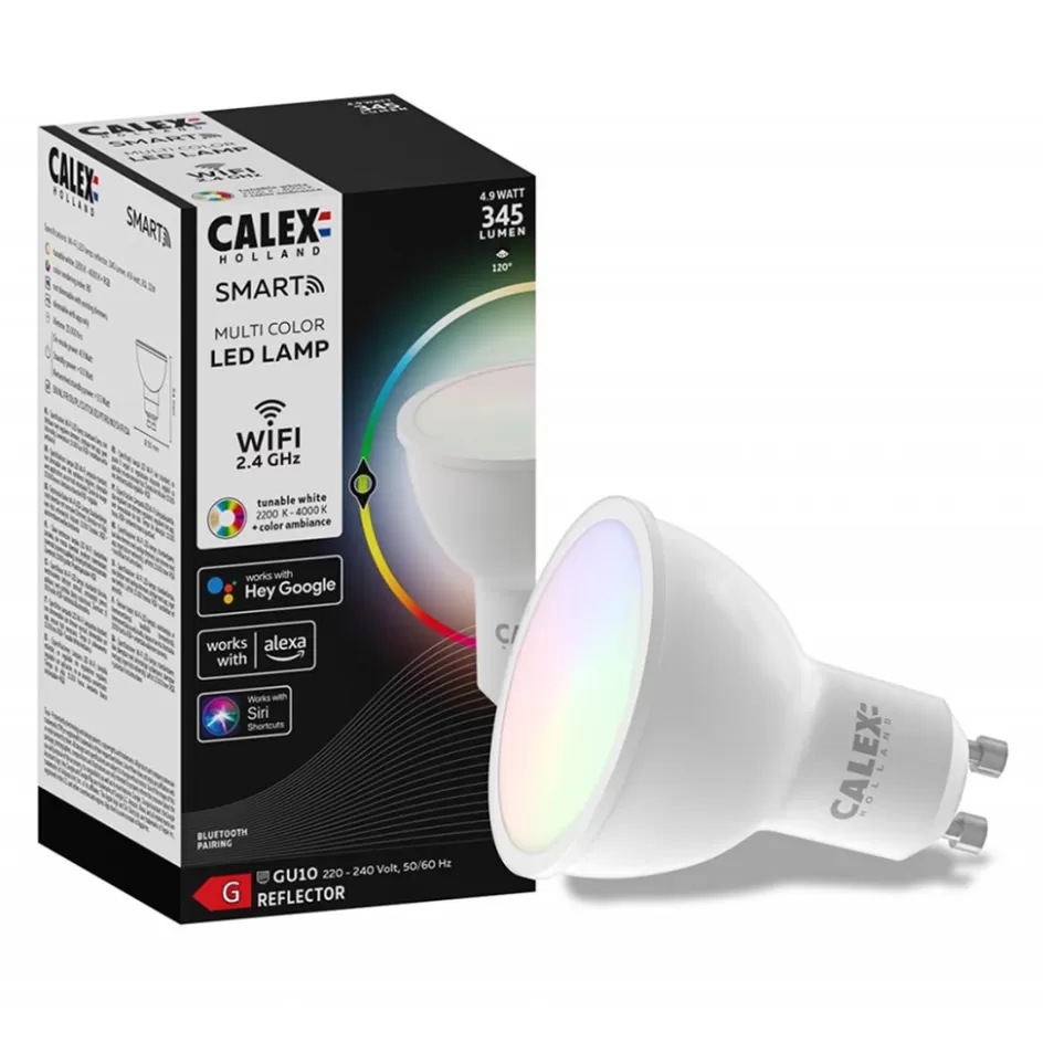 Smart lampen | Calex>Straluma Calex Smart Home GU10 LED lichtbron 4.9W RGBW