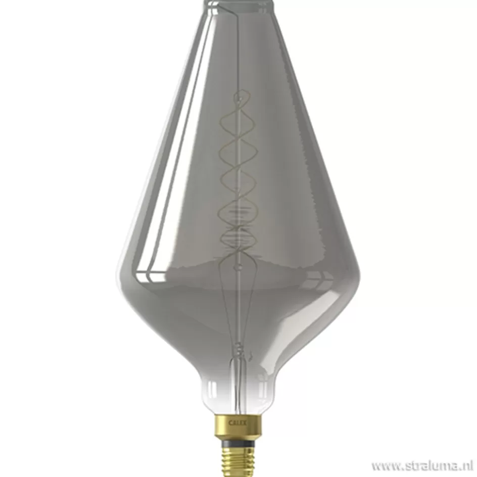 Slaapkamerlampen | Keukenverlichting>Straluma Calex XXL Vienna LED lamp Titanium E27 6W