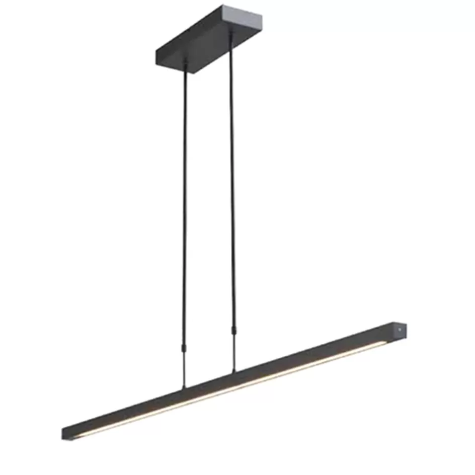 Hanglampen | Eettafellampen>Straluma Design hanglamp LED zwart dimbaar