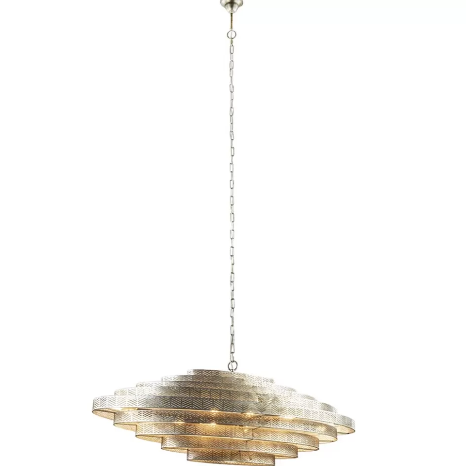 Eettafellampen | Kantoorverlichting>Straluma Design hanglamp ovaal oud zilver