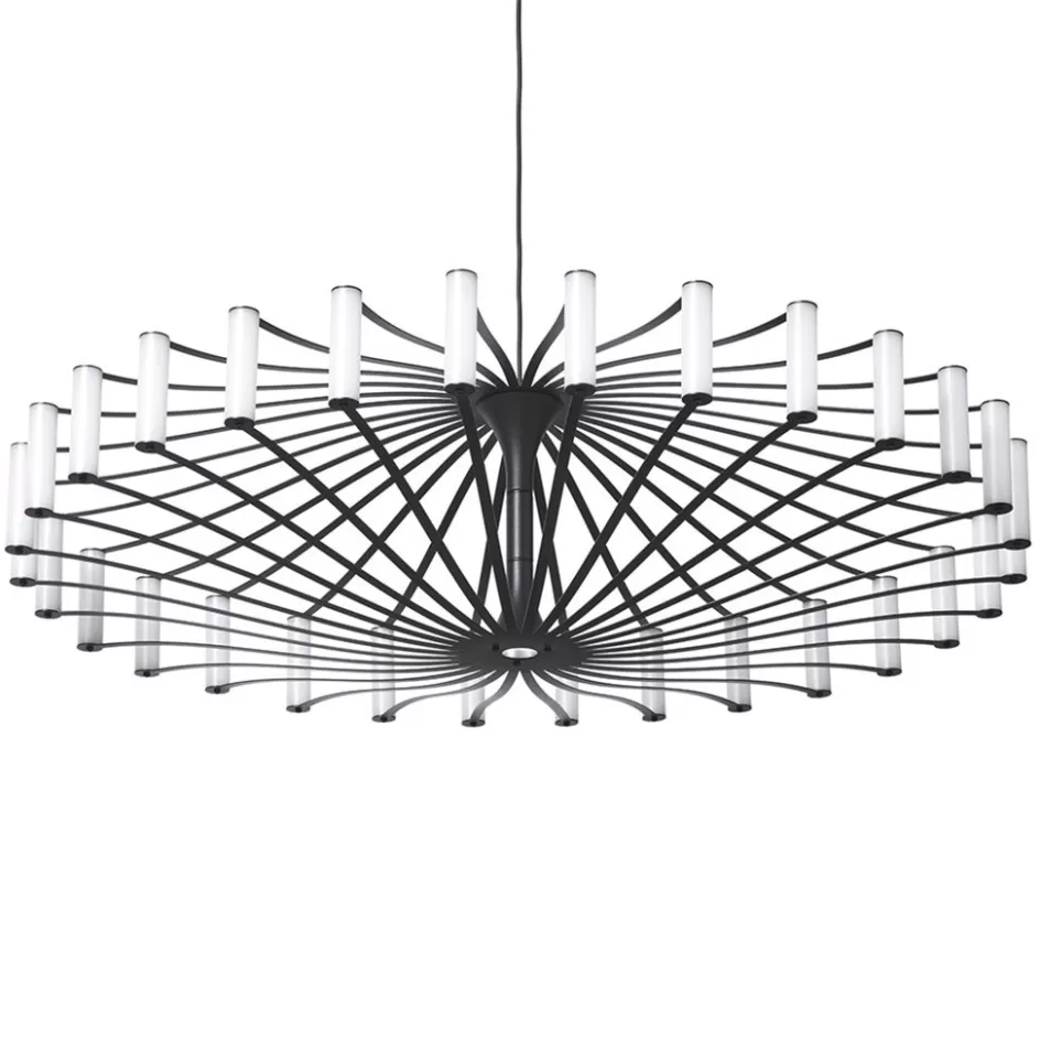 Hanglampen | Eettafellampen>Straluma Design LED hanglamp Wheel zwart 75 cm