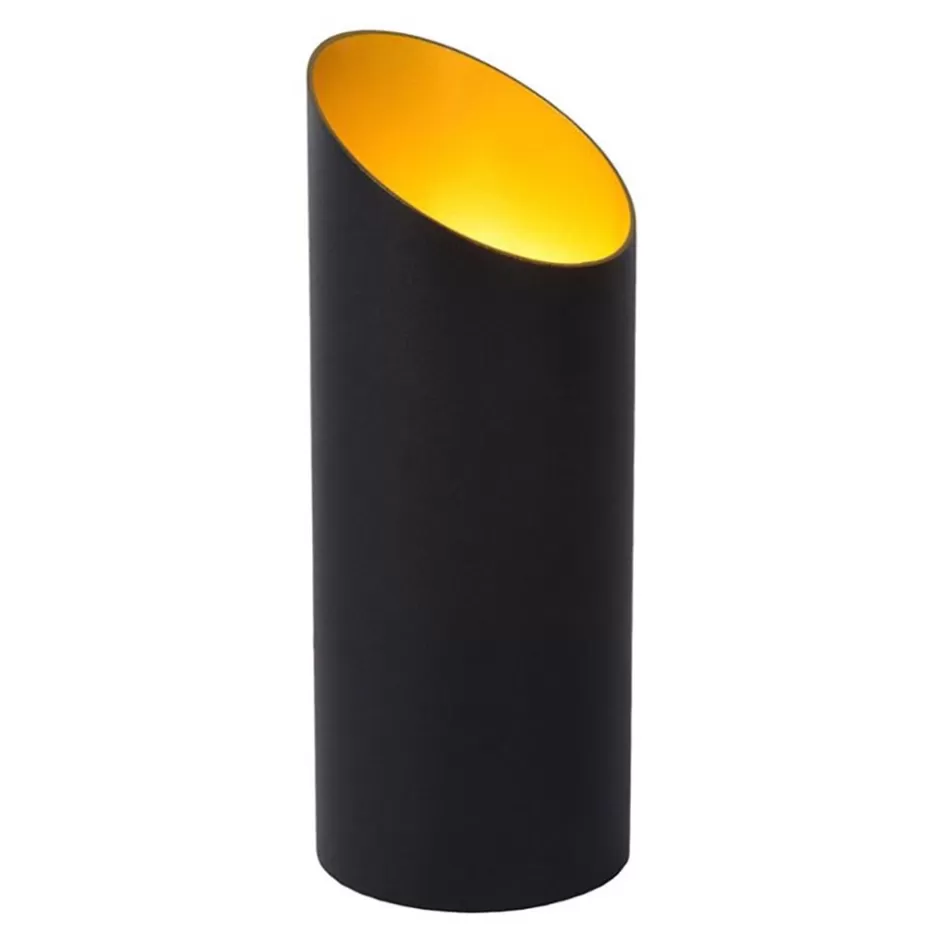 Uplighters | Woonkamerlampen>Straluma Design tafellamp uplighter mat zwart met goud