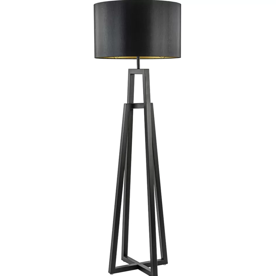 Vloerlampen | Lampenvoeten>Straluma Design vloerlamp mat zwart frame exclusief kap