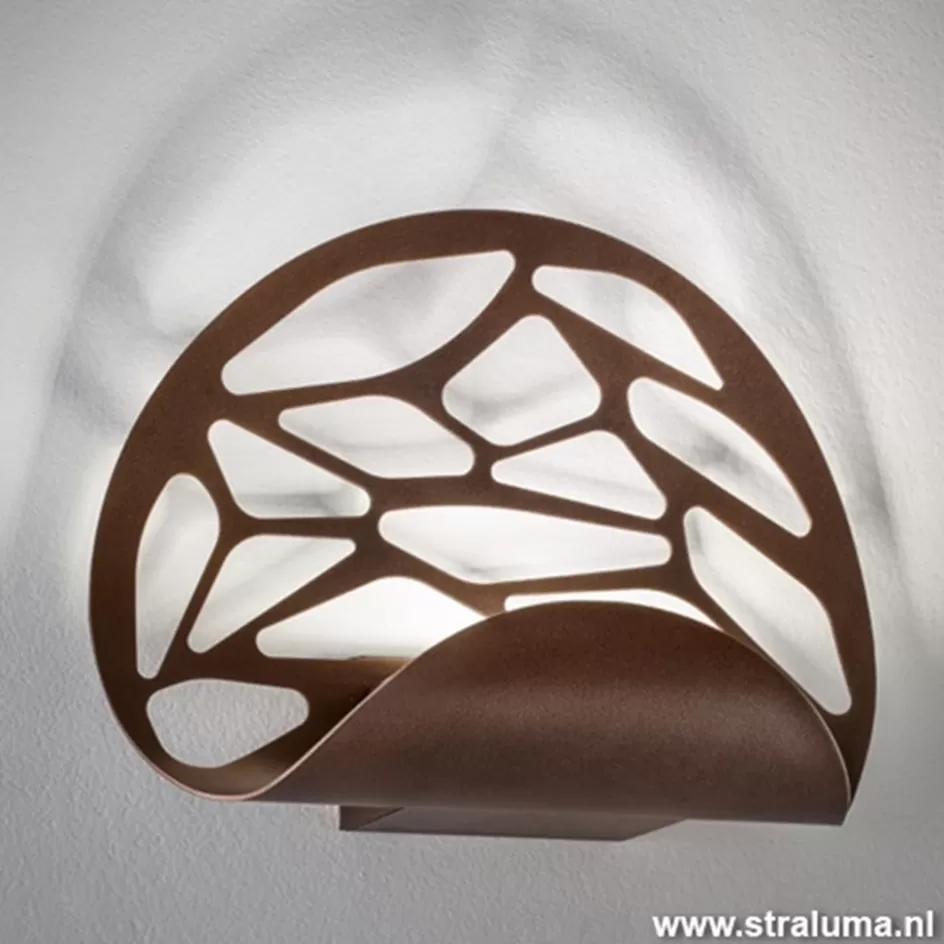 Wandlampen | Woonkamerlampen>Straluma Design wandlamp Kelly LED brons