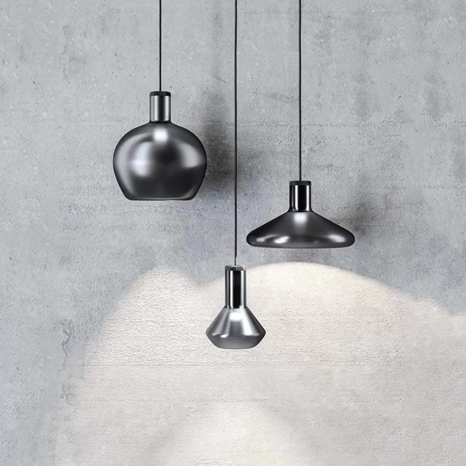 Pendel Lampen | Keukenverlichting>Straluma Diesel Living with Lodes hanglamp Flask A metallic black