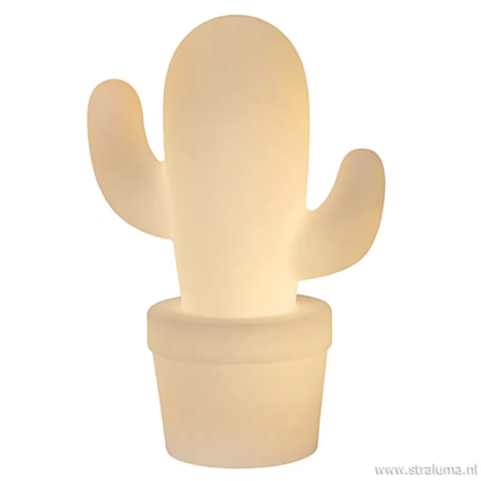 Tafellampen | Buitenlampen>Straluma Draadloze LED tafellamp cactus wit