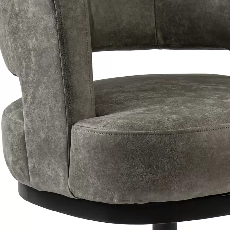 Fauteuils>Straluma Draaibare armstoel bull-leder met return-system