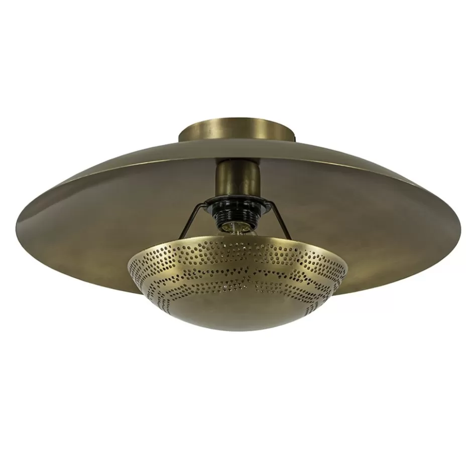 Wandlampen | Woonkamerlampen>Straluma Elegante plafond/wandlamp antiek brons