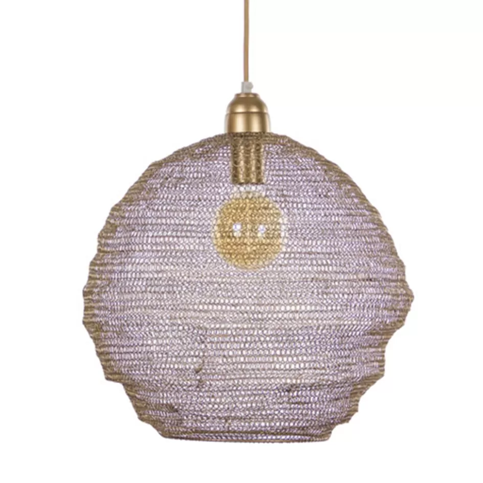 Light and Living | Woonkamerlampen>Straluma Gaas hanglamp Nina mat goud