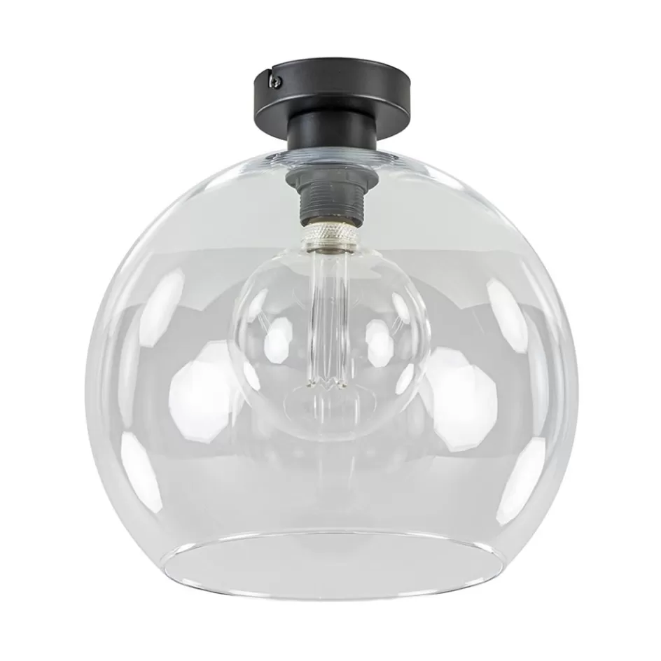 Halverlichting | Plafondlampen>Straluma Globe plafondlamp helder glas 30 cm