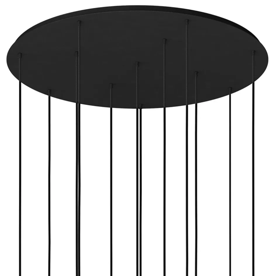 Hanglampen | Videverlichting>Straluma Grote design hanglamp / videlamp zwart Ø100 cm