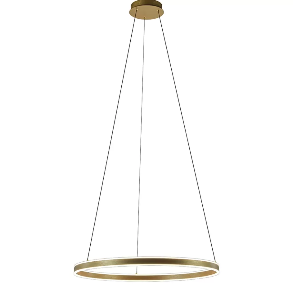 Hanglampen | Eettafellampen>Straluma Grote design hanglamp LED gouden ring