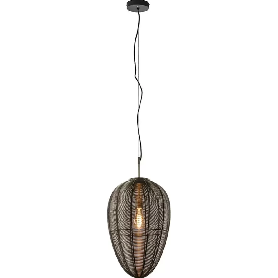 Hanglampen | Draadlampen>Straluma Grote hanglamp Yaelle antiek brons Light and Living