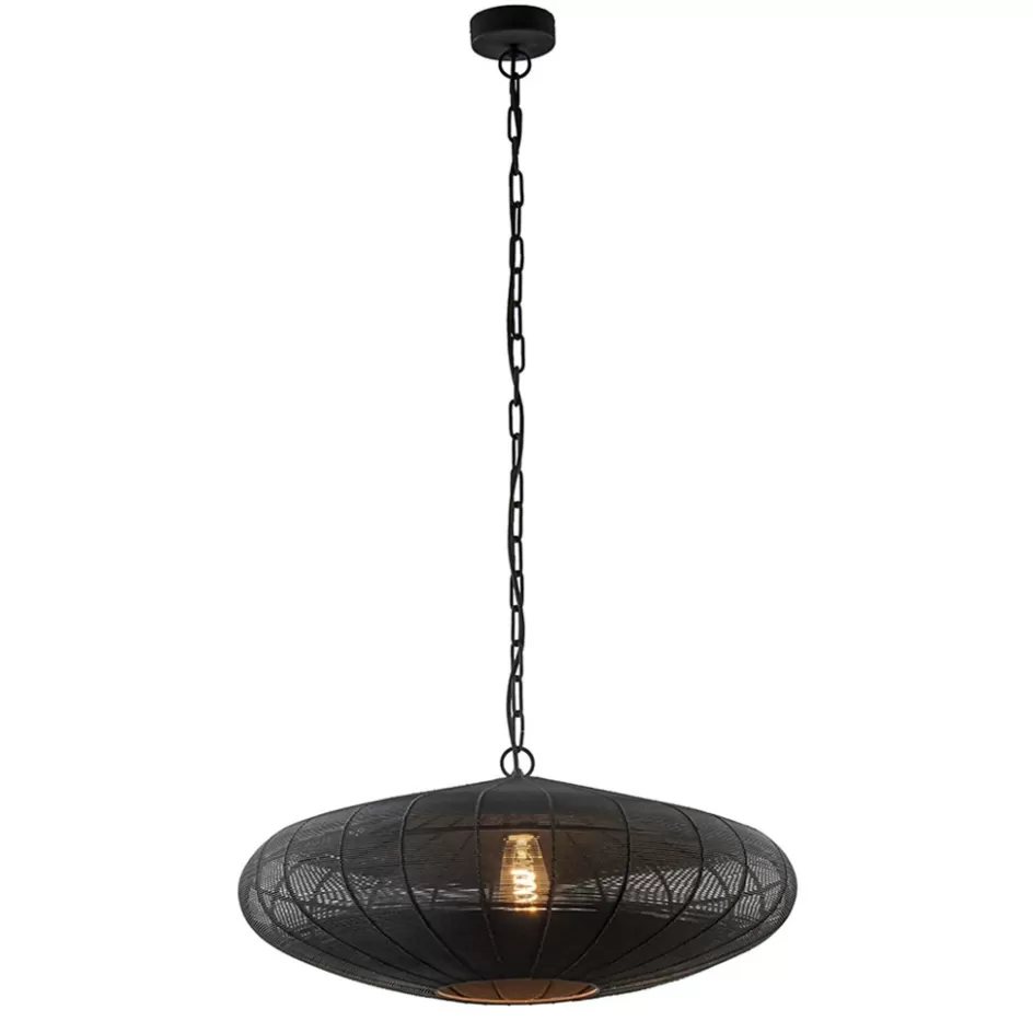 Hanglampen | Eettafellampen>Straluma Grote Light and Living hanglamp Bahoto mat zwart