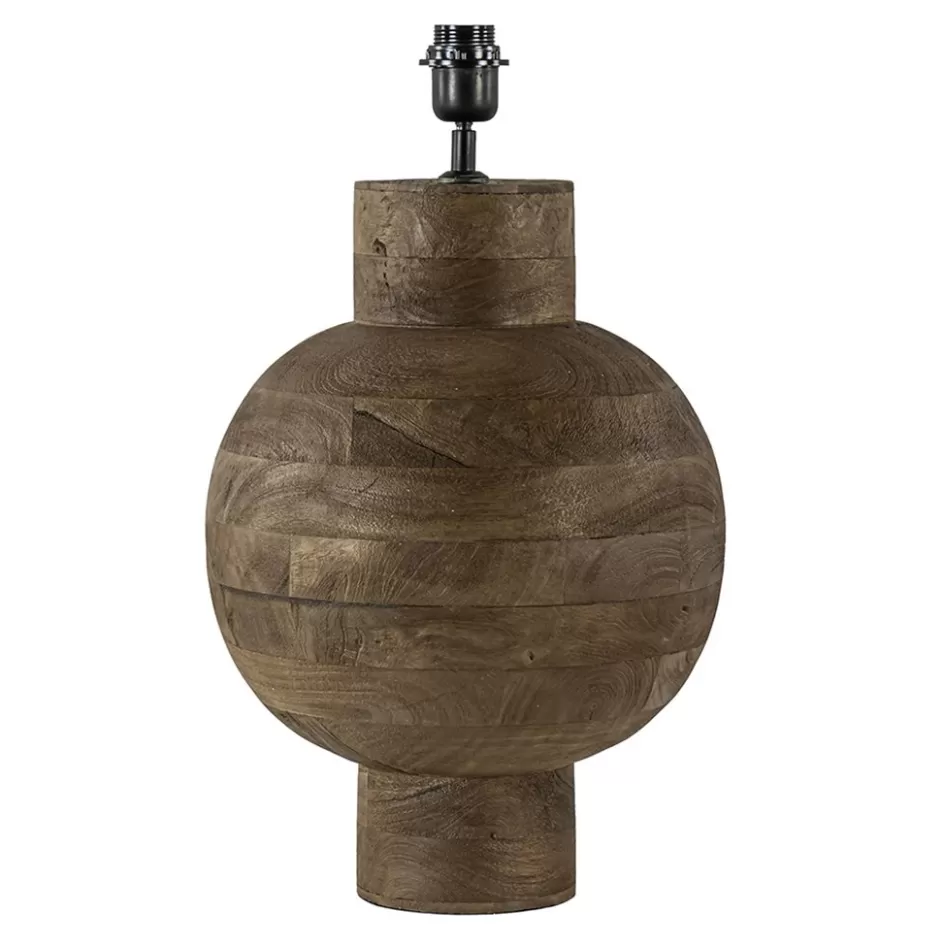 Tafellampen | Lampenvoeten>Straluma Grote Light and Living lampvoet Barumi hout