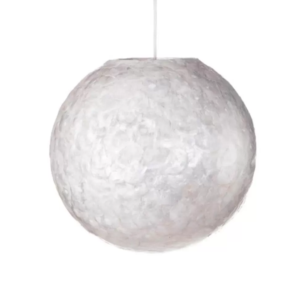 Schelpenlampen | Beach Verlichting>Straluma Hanglamp 40 cm rond creme schelpen