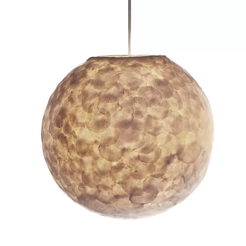 Schelpenlampen | Beach Verlichting>Straluma Hanglamp 40 cm rond creme schelpen