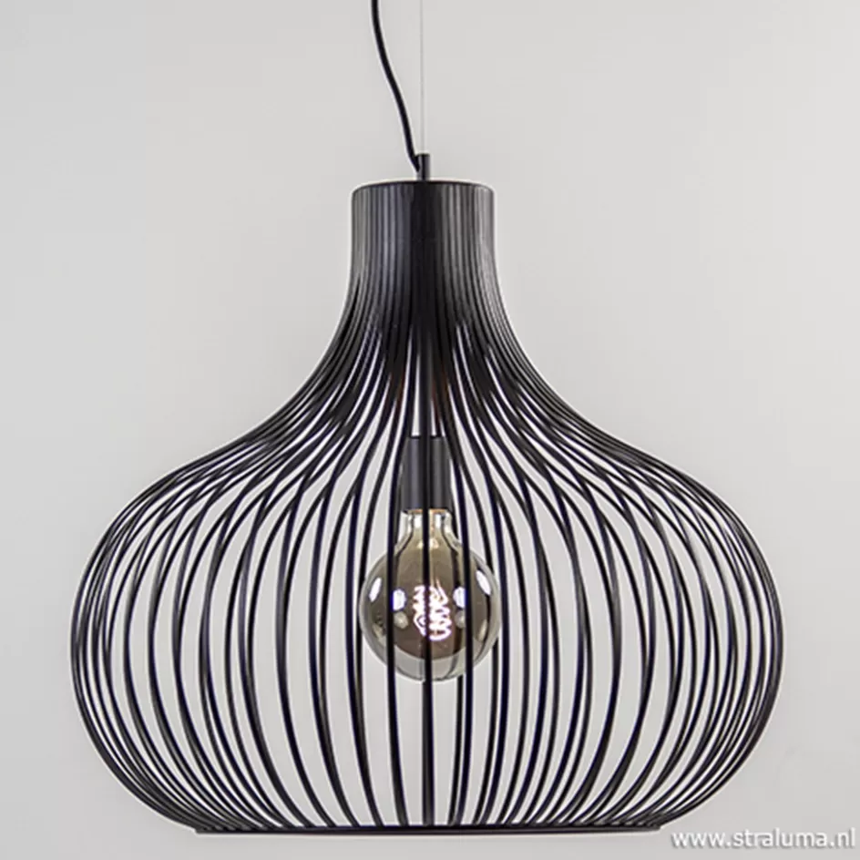 Eettafellampen | Draadlampen>Straluma Hanglamp Aglio draad zwart 60cm