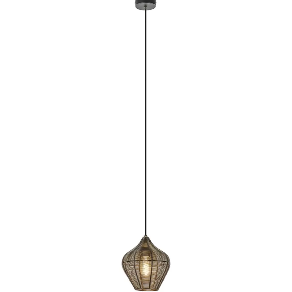 Light and Living | Halverlichting>Straluma Hanglamp Alvaro 20cm antiek brons