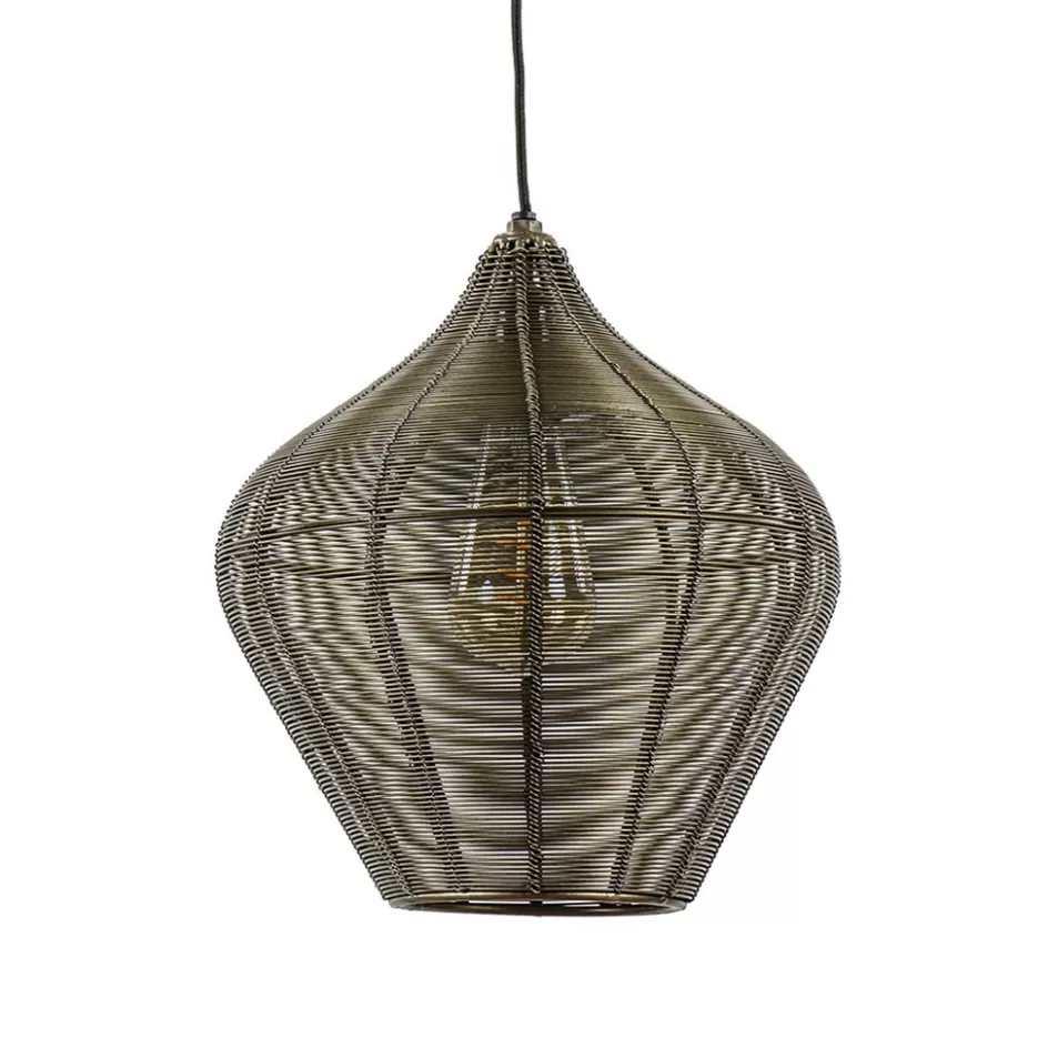 Eettafellampen | Light and Living>Straluma Hanglamp Alvaro 27cm antiek brons