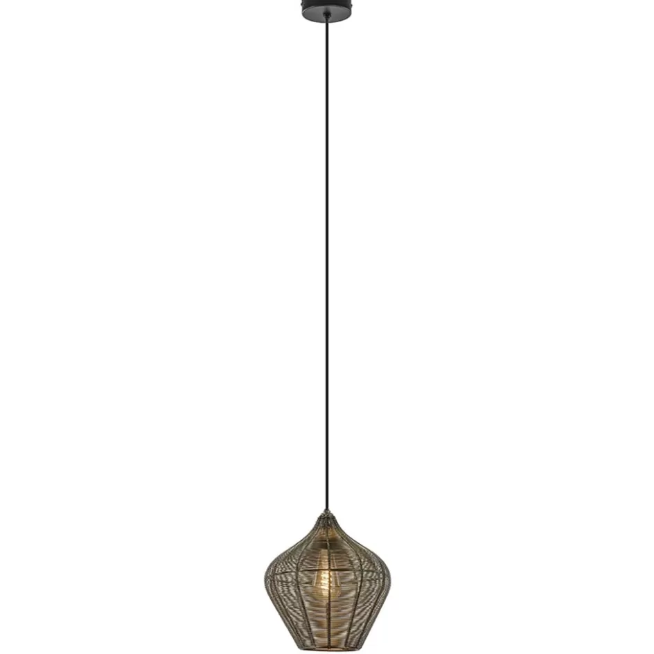 Eettafellampen | Light and Living>Straluma Hanglamp Alvaro 27cm antiek brons