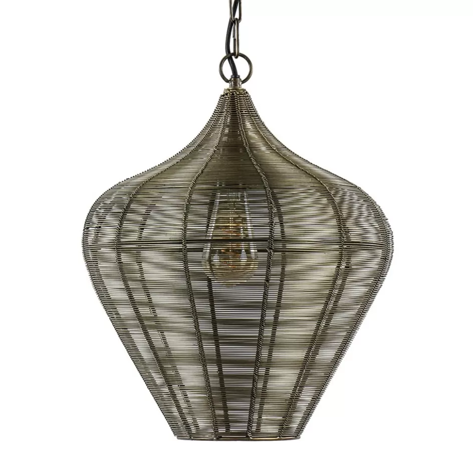 Woonkamerlampen | Eetkamerverlichting>Straluma Hanglamp Alvaro 36cm antiek brons