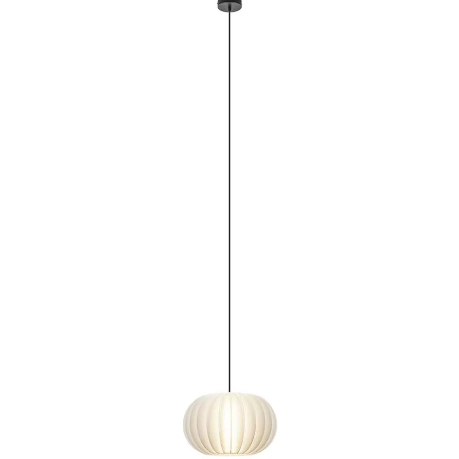 Hanglampen | Eettafellampen>Straluma Hanglamp Arena 1L 40cm zwart/kap wit