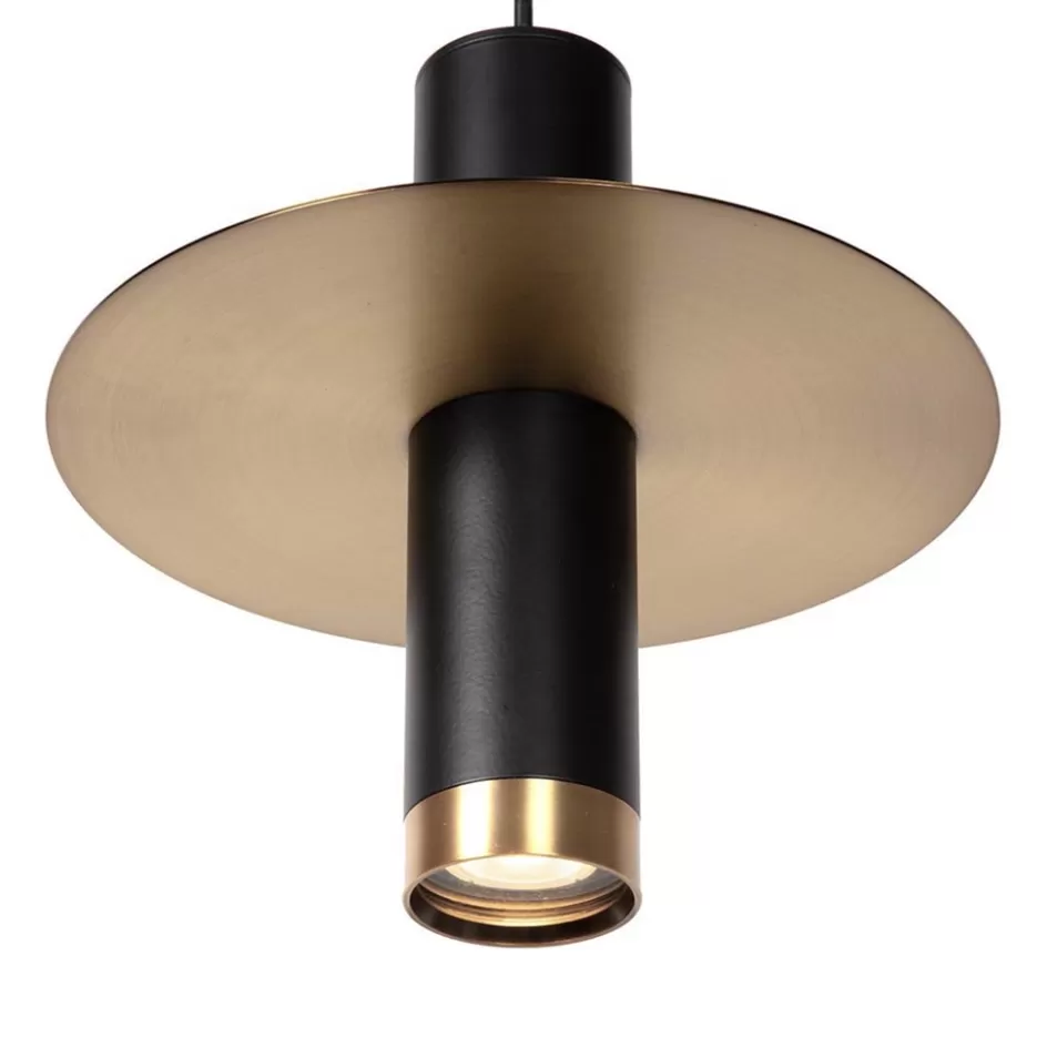 Badkamerverlichting | Hanglampen>Straluma Hanglamp badkamer zwart met brons IP44