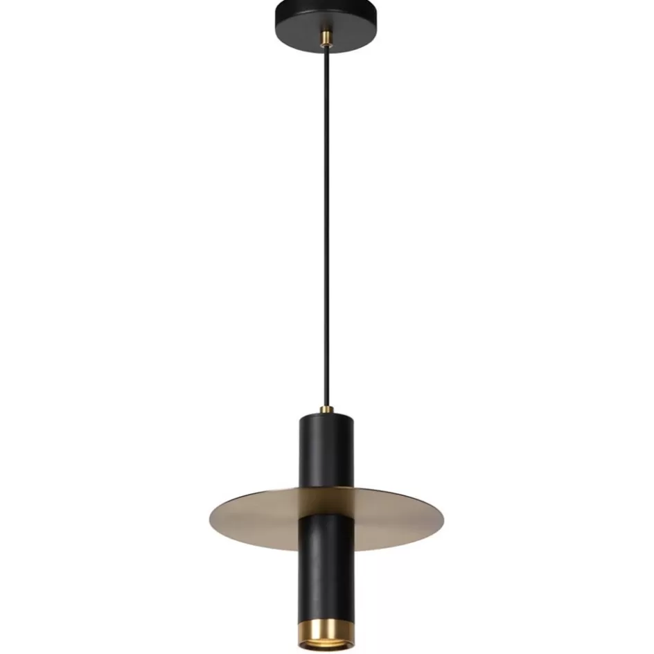 Badkamerverlichting | Hanglampen>Straluma Hanglamp badkamer zwart met brons IP44