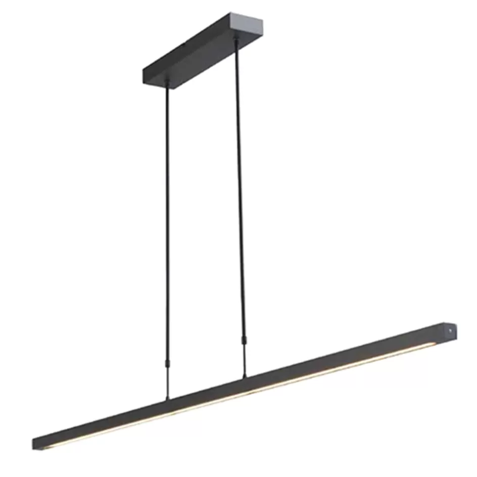 Hanglampen | Eettafellampen>Straluma Hanglamp balk zwart 160cm up+down dtw