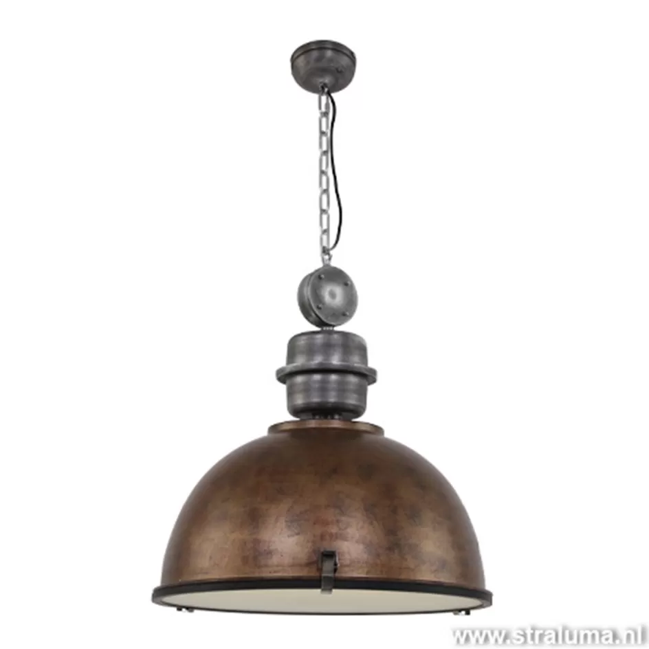 Eettafellampen | Woonkamerlampen>Straluma Hanglamp Bikkel 52cm brons/staal