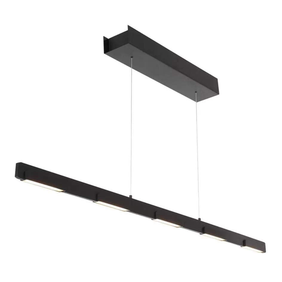 Hanglampen | Eettafellampen>Straluma Hanglamp Bloc balk zwart up+ down