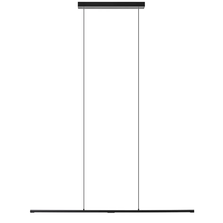 Hanglampen | Eettafellampen>Straluma Hanglamp buis 110cm zwart 3-step dim