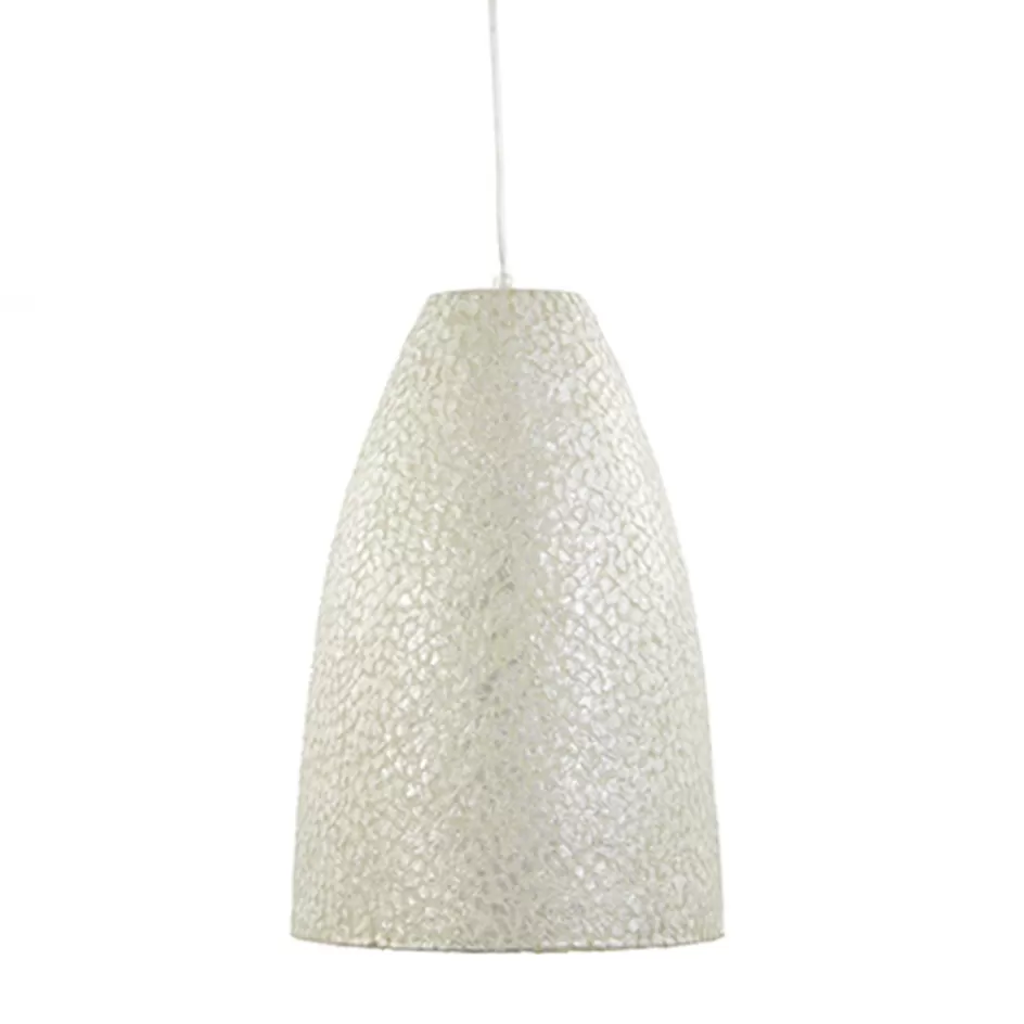 Schelpenlampen | Woonkamerlampen>Straluma Hanglamp capiz schelpen wit