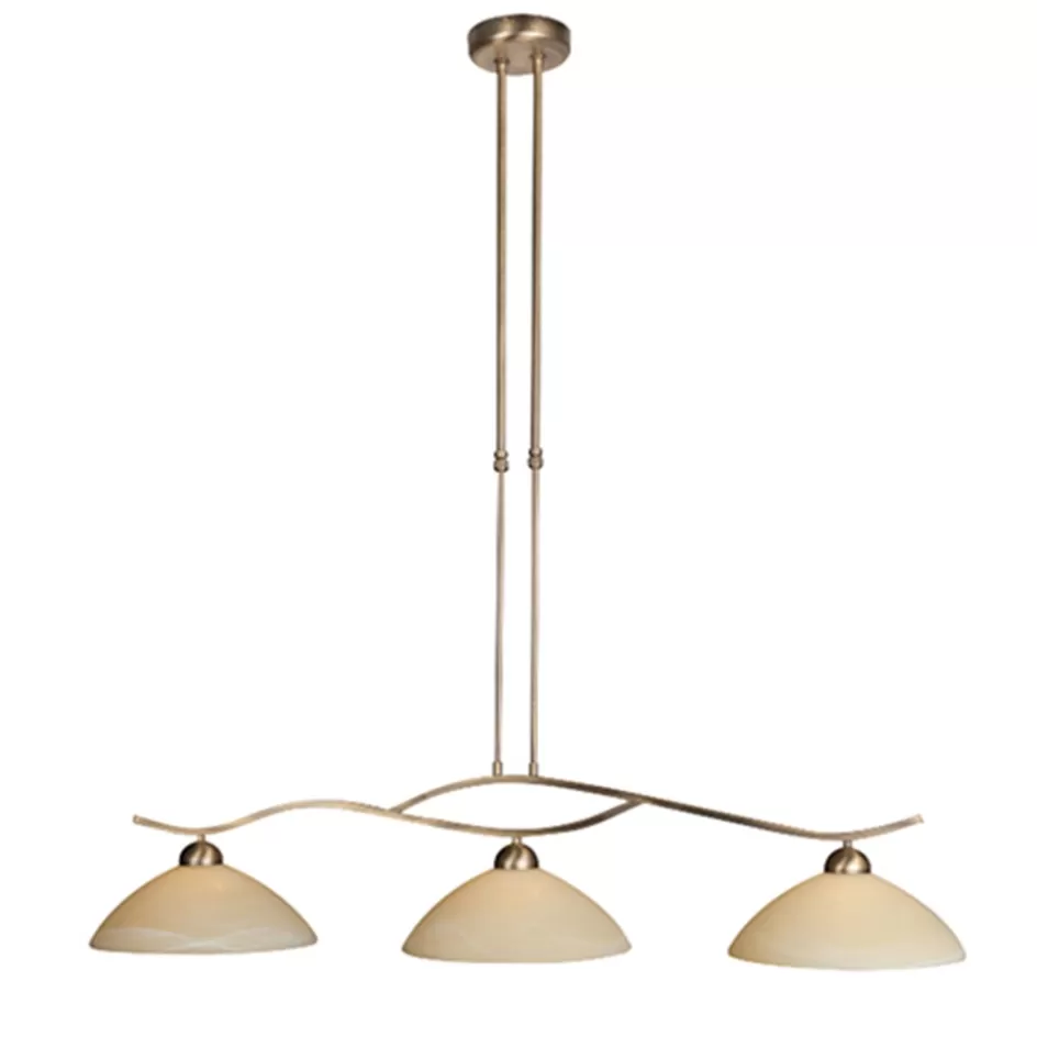 Eettafellampen | Eetkamerverlichting>Straluma Hanglamp Capri brons/Glas