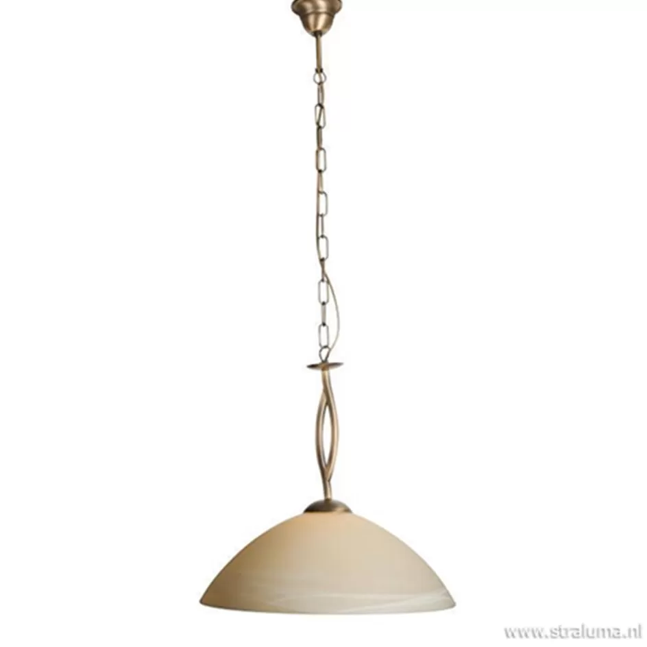 Eettafellampen | Woonkamerlampen>Straluma Hanglamp Capri brons/Glas