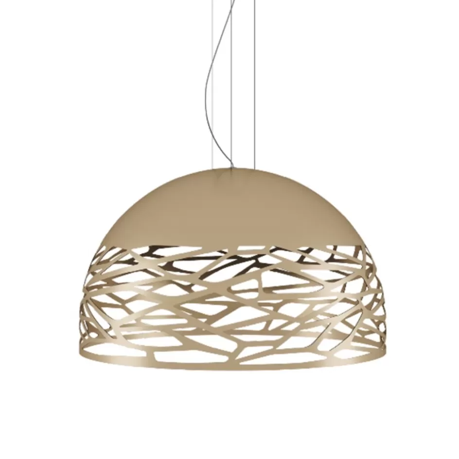 Eettafellampen | Videverlichting>Straluma Hanglamp champagne 80 cm