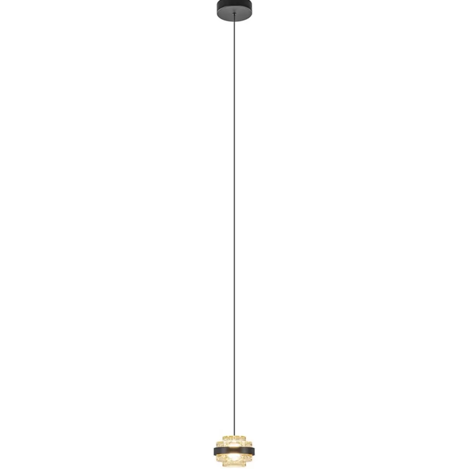 Hanglampen | LED Hanglampen>Straluma Hanglamp Dynasty 1L zwart/amber