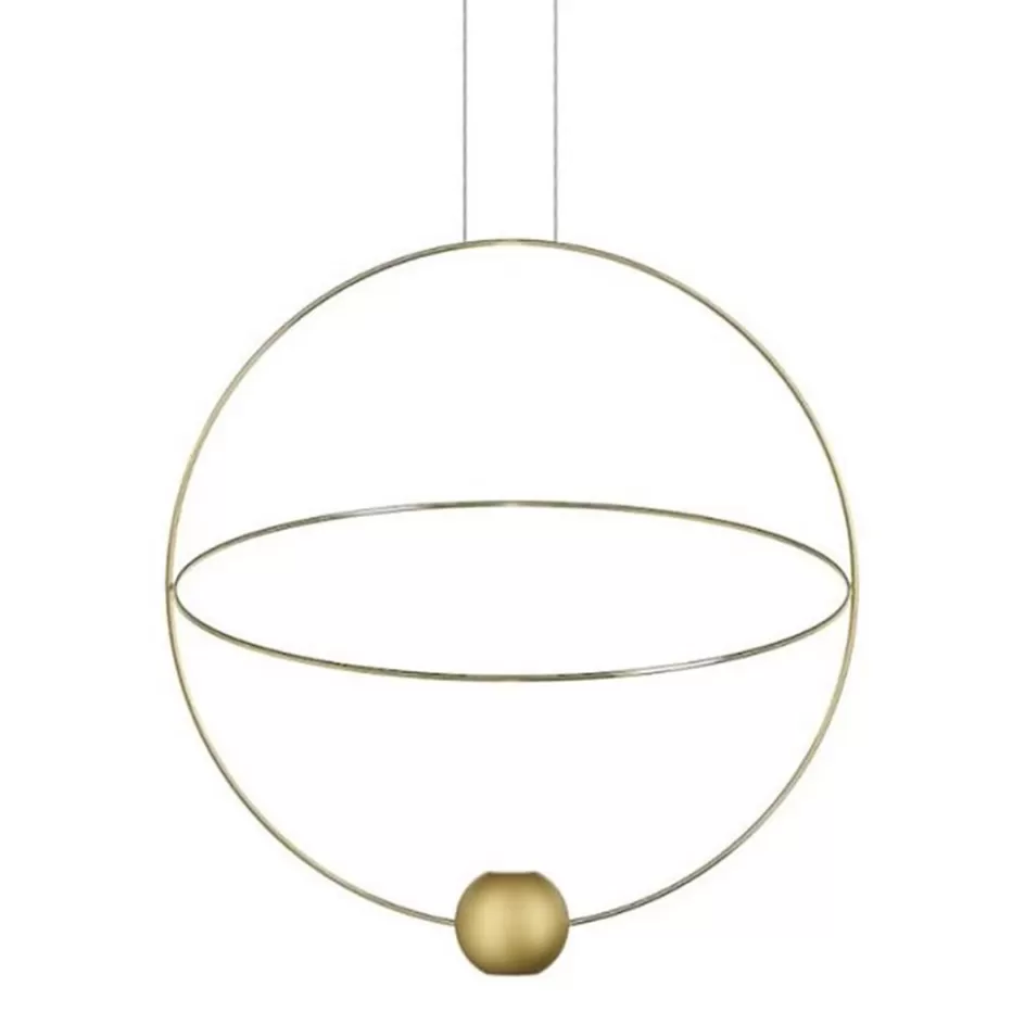 Eettafellampen | Videverlichting>Straluma Hanglamp Elara 60cm goud/matgoud