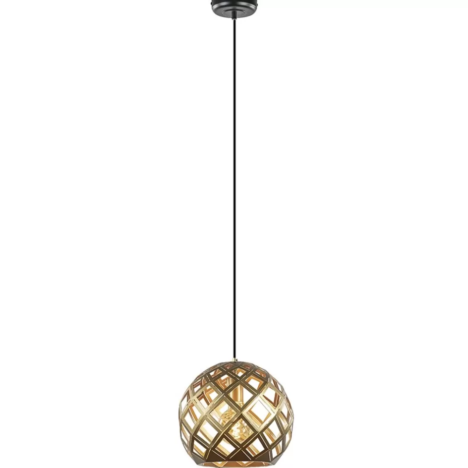 Keukenverlichting | Eetkamerverlichting>Straluma Hanglamp Emma 30cm matgoud