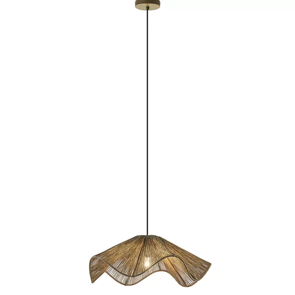 Hanglampen | Eettafellampen>Straluma Hanglamp Fodara jute naturel Light and Living