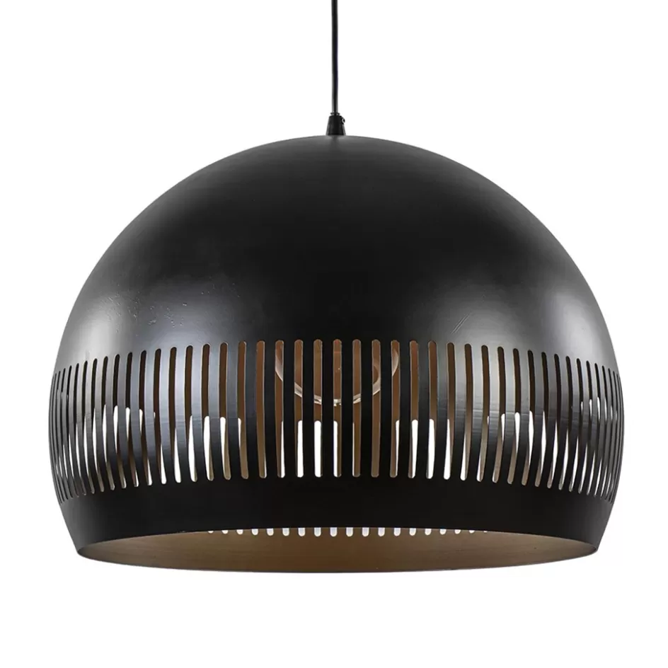 Eettafellampen | Eetkamerverlichting>Straluma Hanglamp Globo 50cm zwart/goud