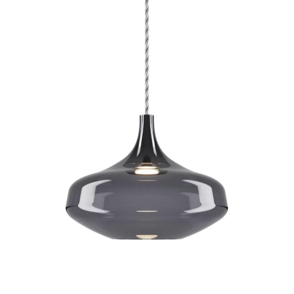 Hanglampen | Pendel Lampen>Straluma Hanglamp Italiaans design retro smoke glas inclusief LED