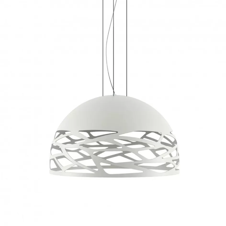 Videverlichting | Woonkamerlampen>Straluma Hanglamp Kelly koepel 60cm wit